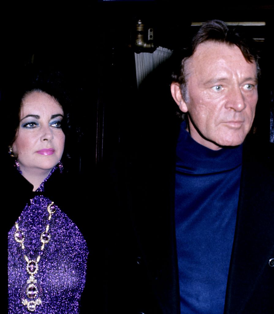 Elizabeth Taylor and Richard Burton during Elizabeth Taylor Sighting in New York - 1976 in New York, United States. (Photo by Tom Wargacki/WireImage)
