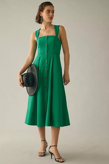 Anthropologie Green Dress