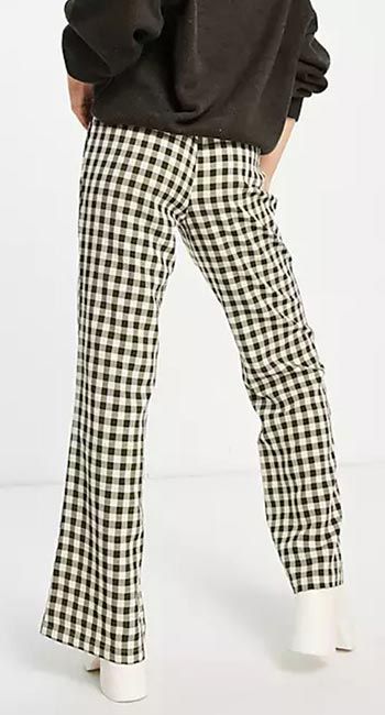 asos check trousers
