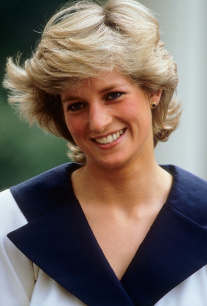   Diana, Princess of Wales during the Queen Mother's 87th birthday celebrations on August 4, 1987.  