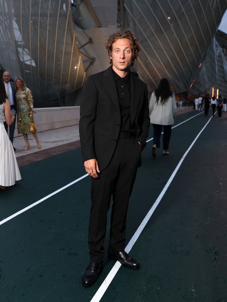 Jeremy Allen White sports all black as he arrives at 'Prelude To The Olympics'