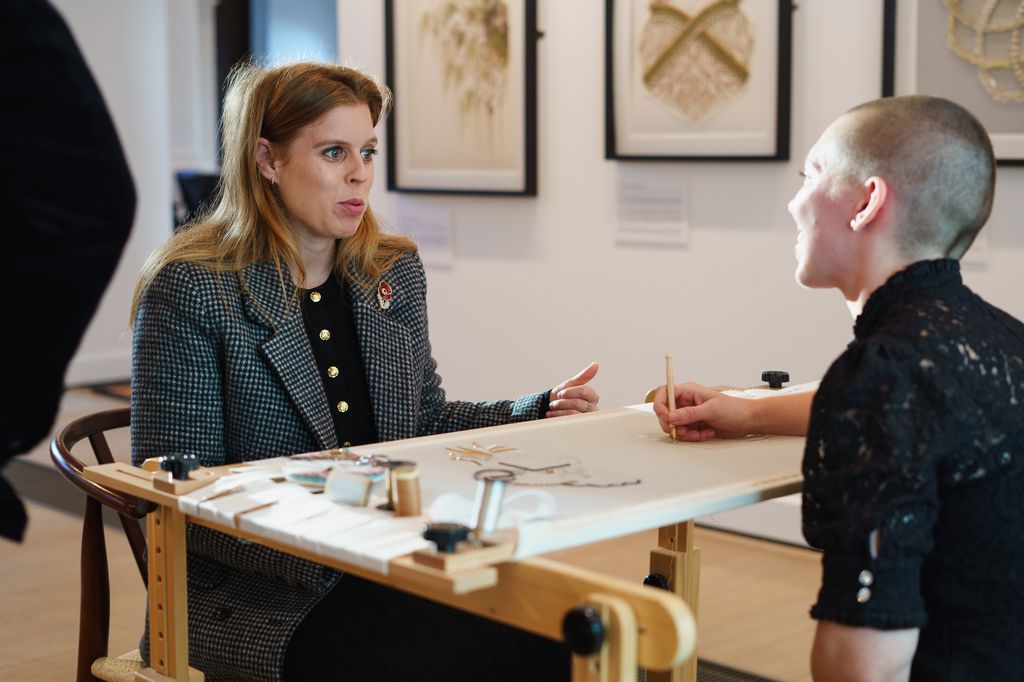 The royal spoke to students during her visit 