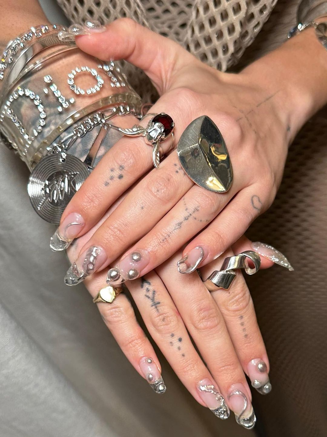 Rita Ora's Nail artist shares a close up of her 3D manicure