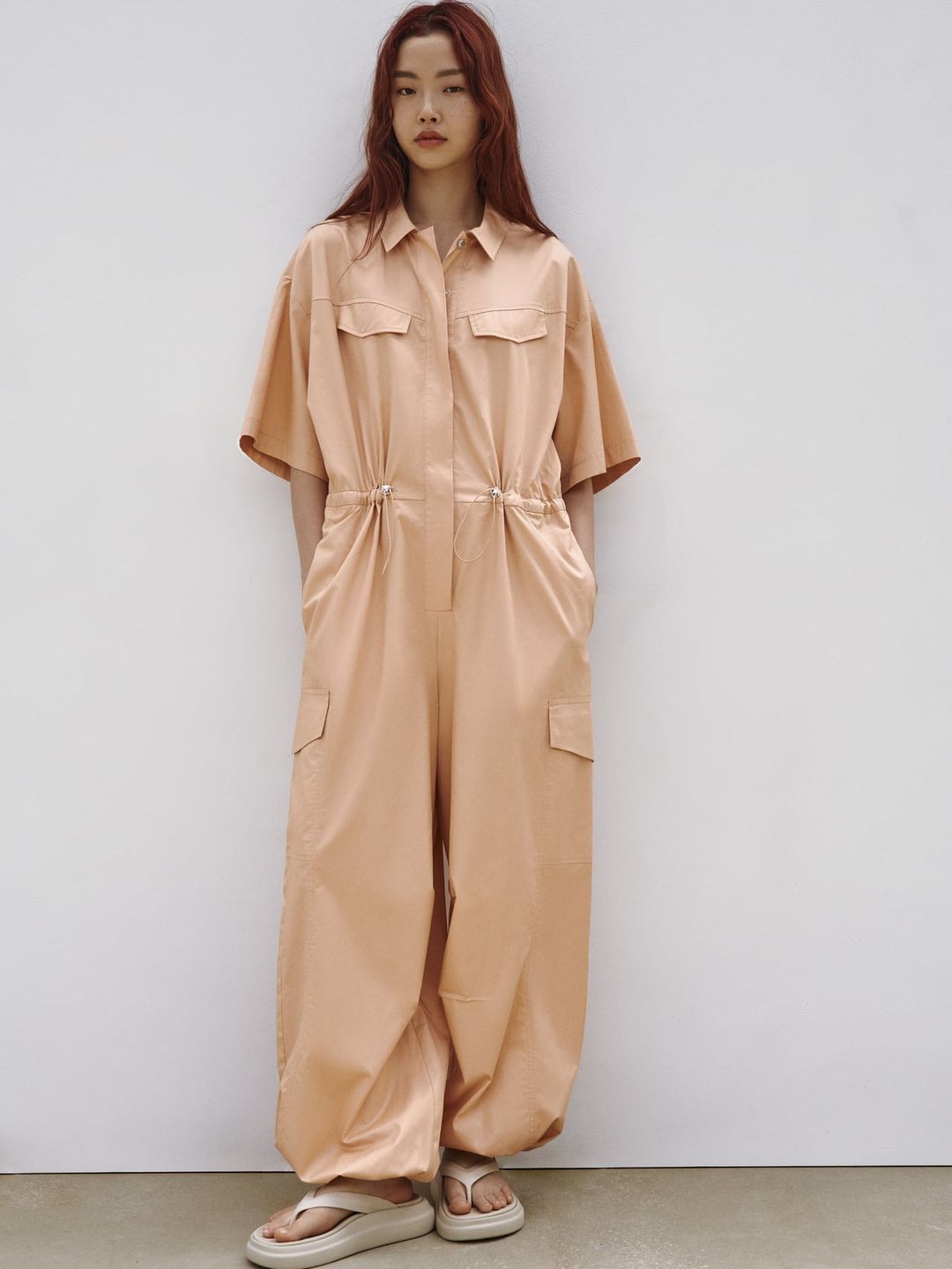 ZARA NEW SATIN Wrinkle Effect Belted Pleated Wide Leg Jumpsuit Green S  Small £53.95 - PicClick UK