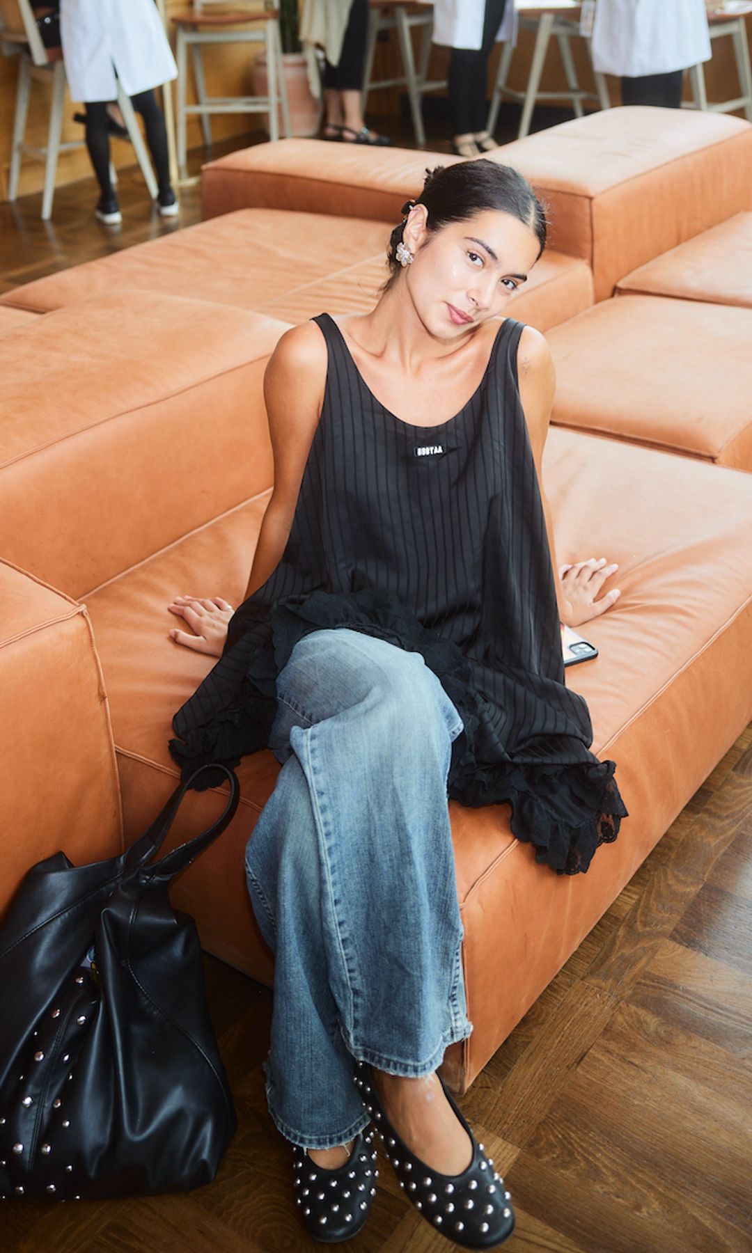 sofia wimberly in miu miu dress