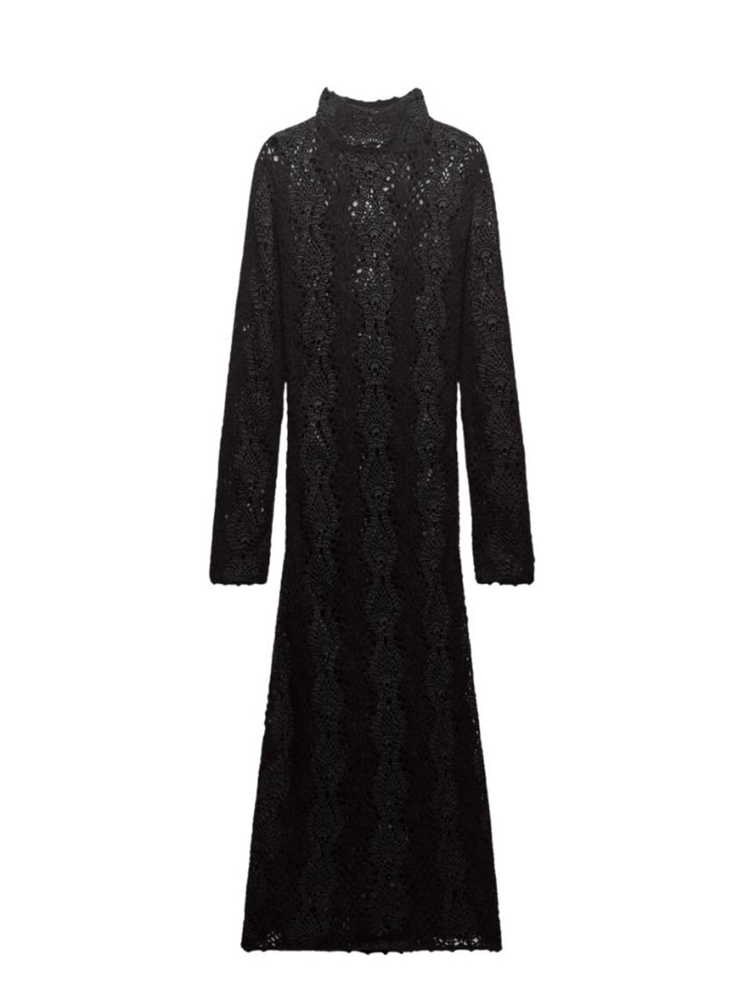 Zara high-necked lace dress