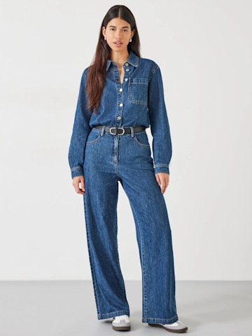 Hush long sleeved denim jumpsuit 