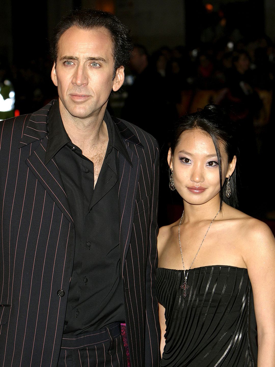 Nicolas Cage and Alice Kim at the National Treasure premiere