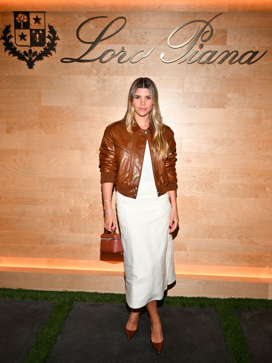 Sofia Richie at the Loro Piana Cocooning Collection Launch held on October 10, 2023 in Malibu, California. (Photo by Michael Buckner/WWD via Getty Images)