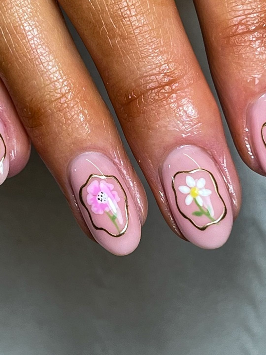 Floral nails 
