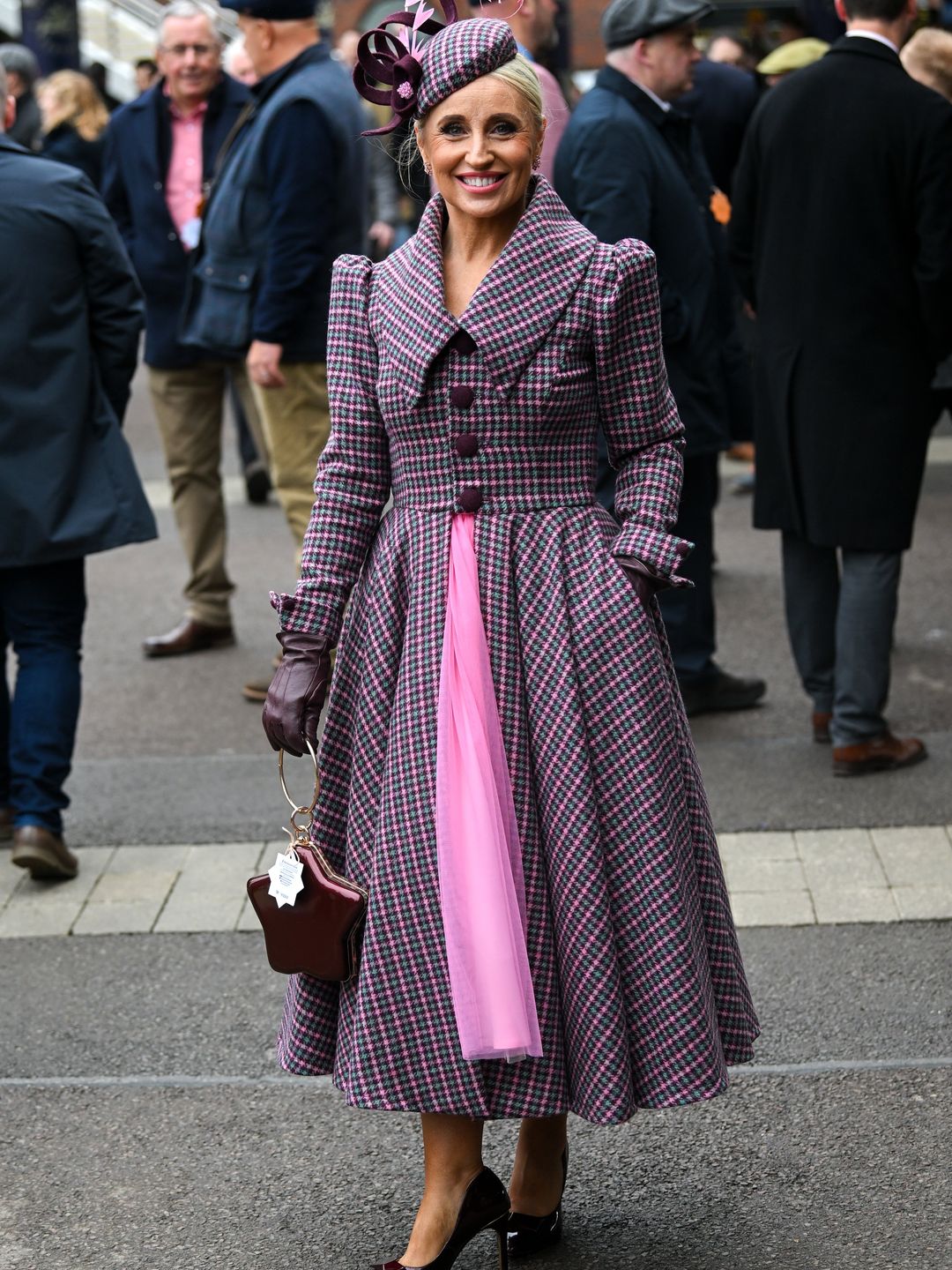 Gloucestershire , United Kingdom - 13 March 2024; Racegoer Shileen McConville from Lurgan, Co Armagh on day two of the Cheltenham Racing Festival at Prestbury Park in Cheltenham, England. (Photo By David Fitzgerald/Sportsfile via Getty Images)