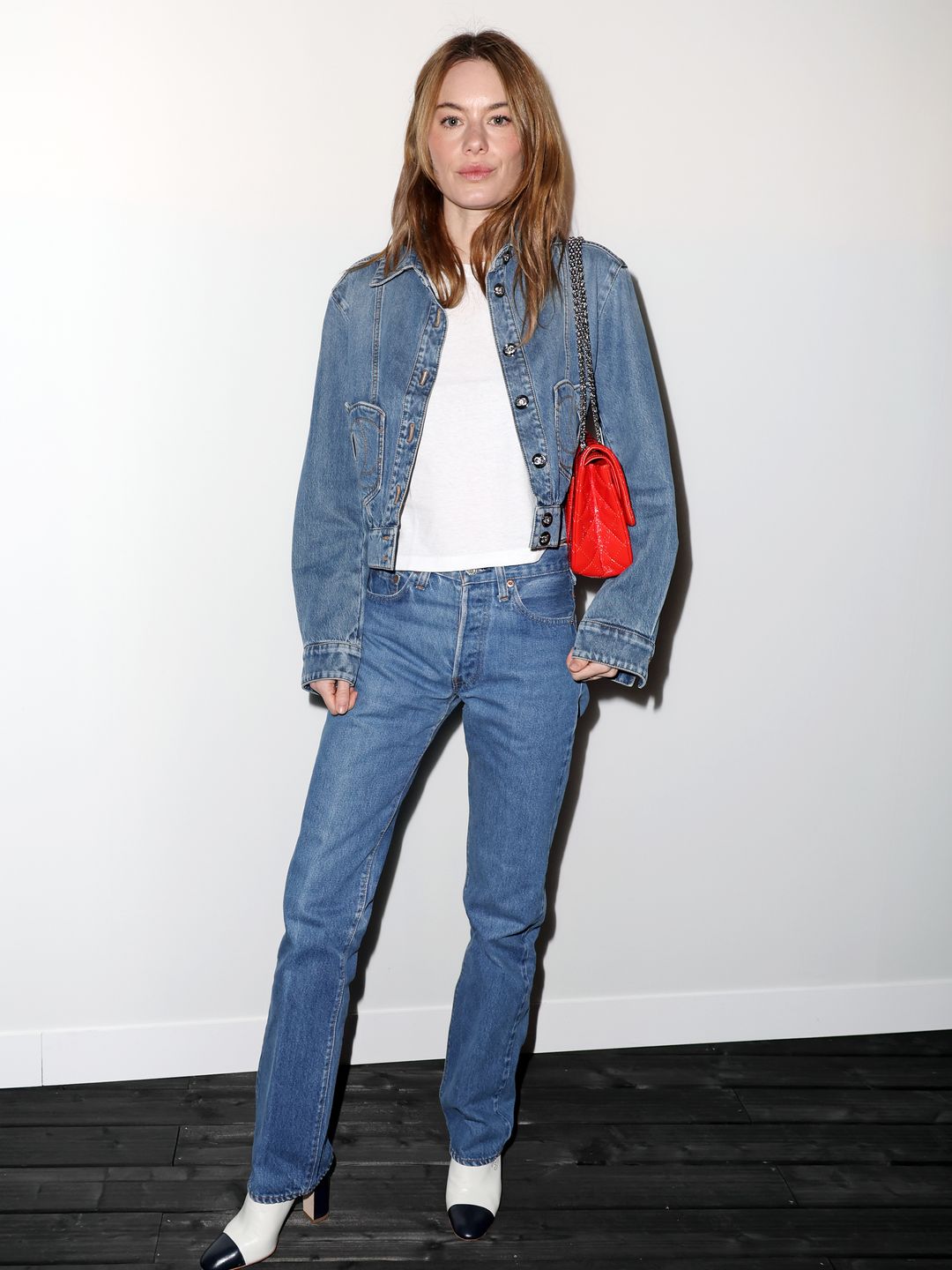 Camille Rowe attends the Chanel Womenswear Fall/Winter 2024-2025 show as part of Paris Fashion Week 
