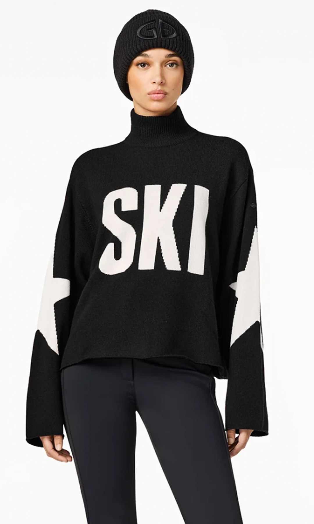 Wool-blend turtleneck sweater