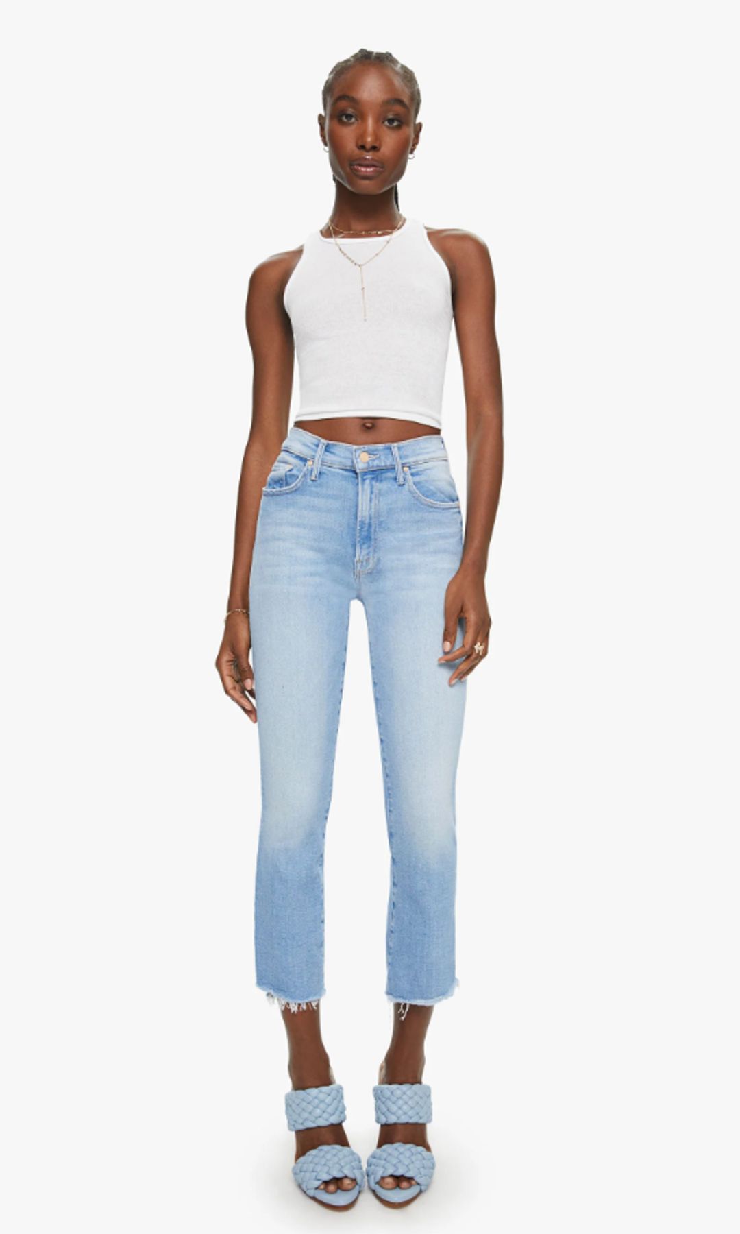 Jeans fray-hem