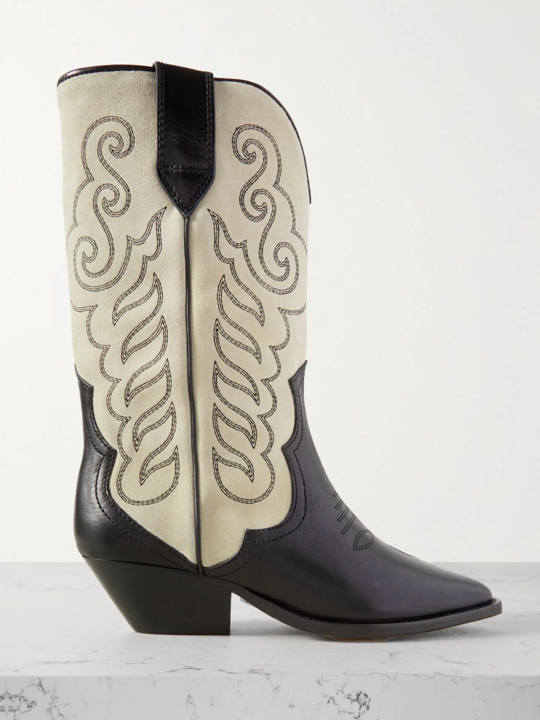 Black and white cowboy boots 
