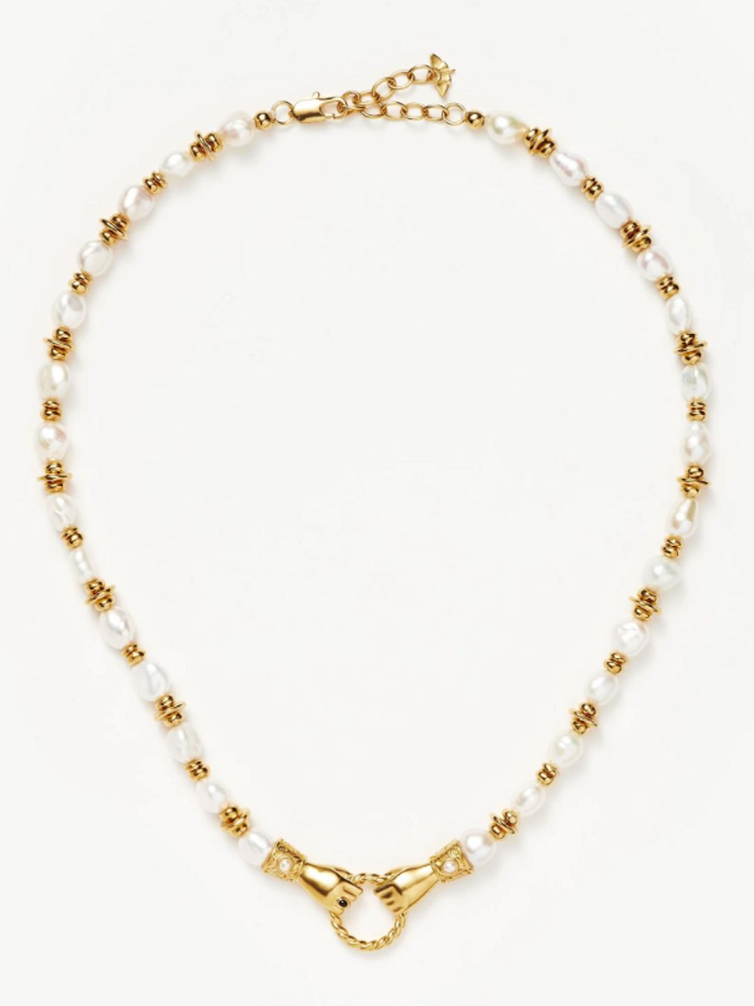 Harris Reed gold and pearl necklace for Missoma 