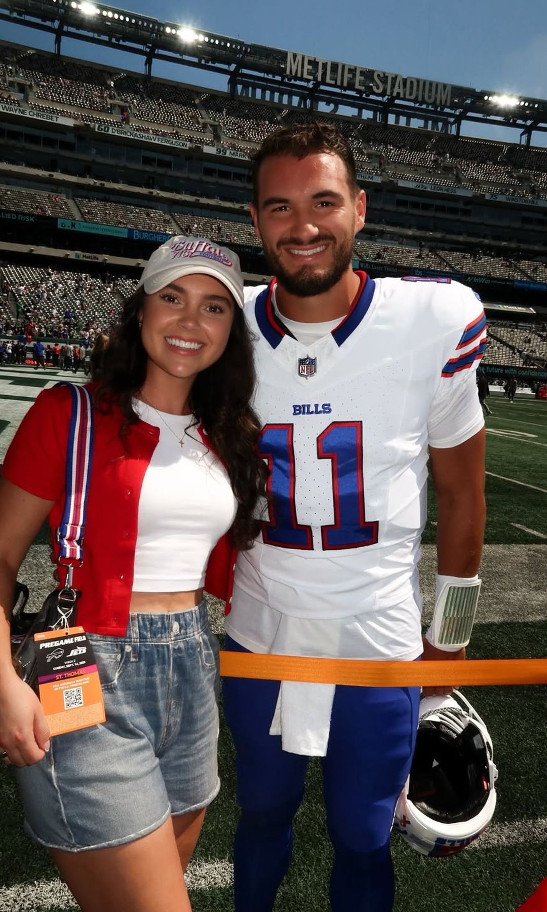 Hillary Trubisky and Mitchell Trubisky 