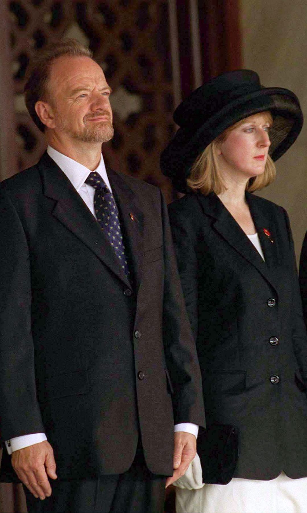 Robin Cook standing with Gaynor Regan