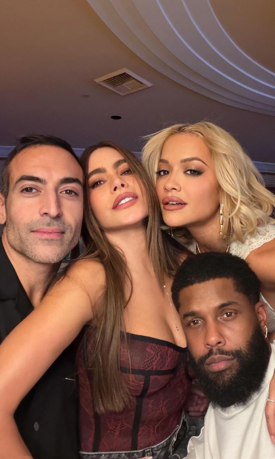 Rita Ora poses with her friends on her Instagram