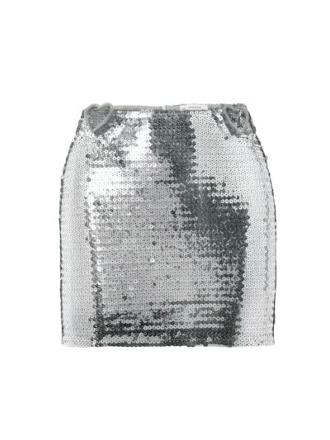 Embellished cutout sequined tulle mini skirt - Nenski Dojaka 