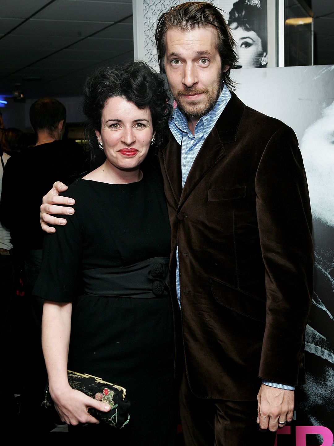 Craig Parkinson in a velvet jacket and his wife in a black dress at the screening of Control in 2007