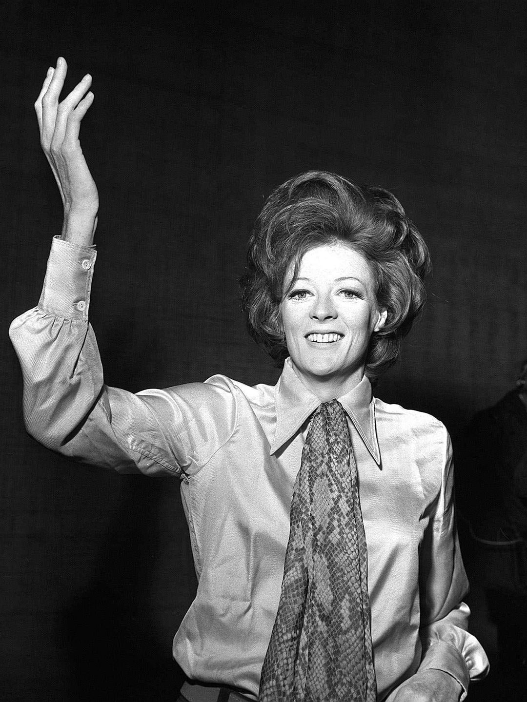 maggie smith wearing a tie