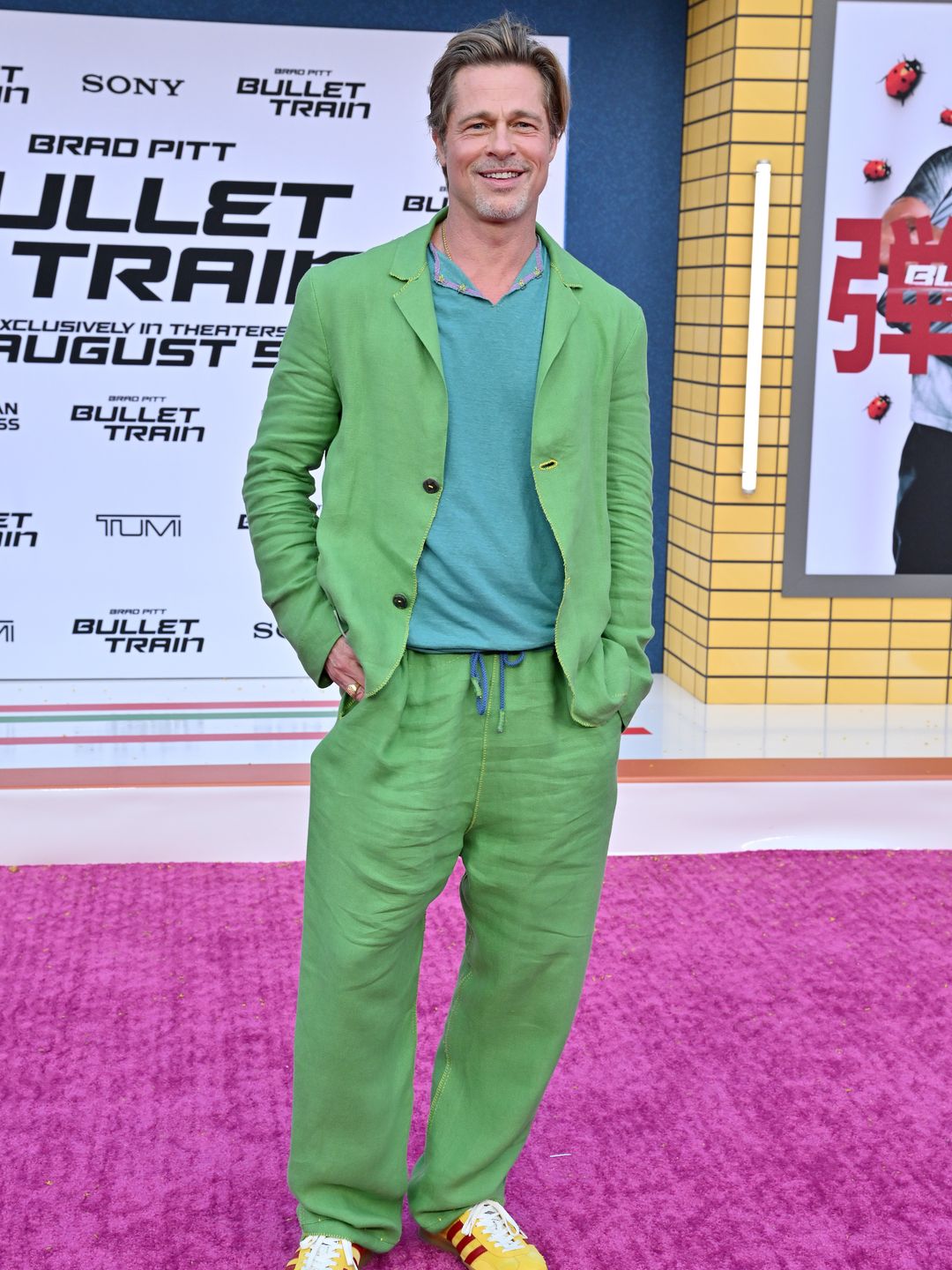 brad pitt in green set