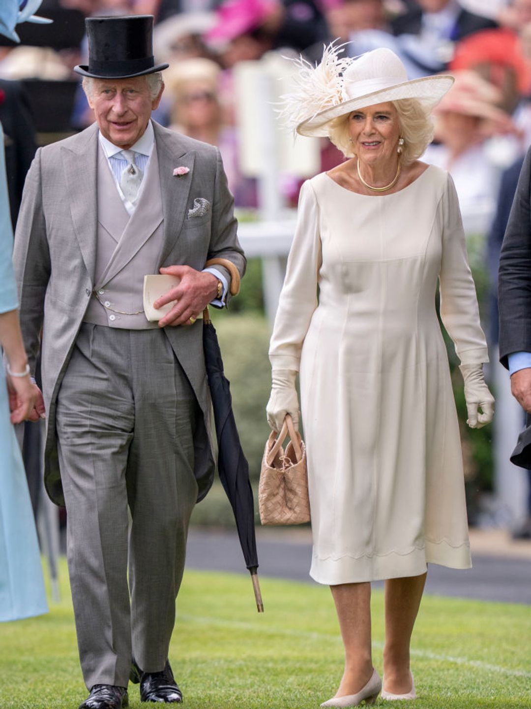 King Charles and Queen Camilla pictured on day five of Royal Ascot