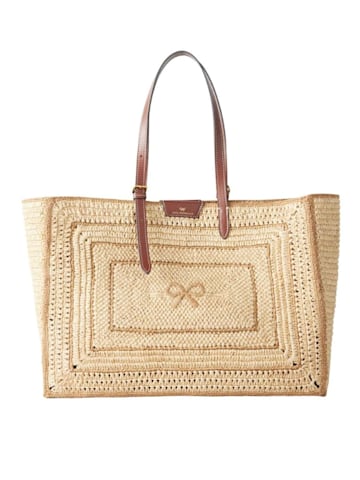 Anya Hindmarch brown crochet bag 