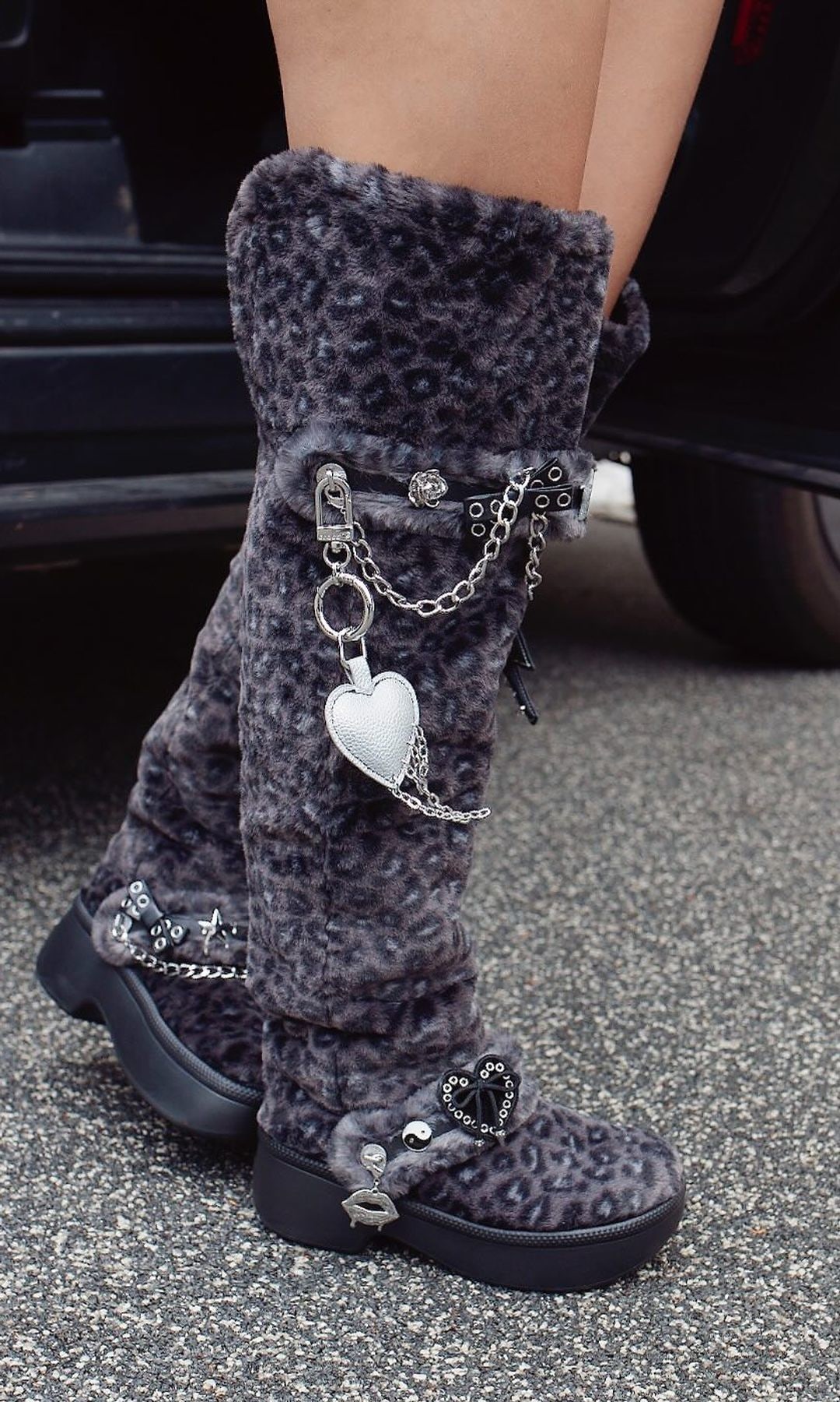 Millie Bobby Brown's charmed fur boots