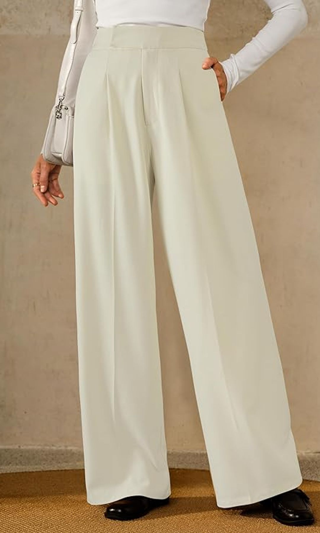 Celana Kaki Lebar Berlipit Arach&Cloz Bebas Kerut 