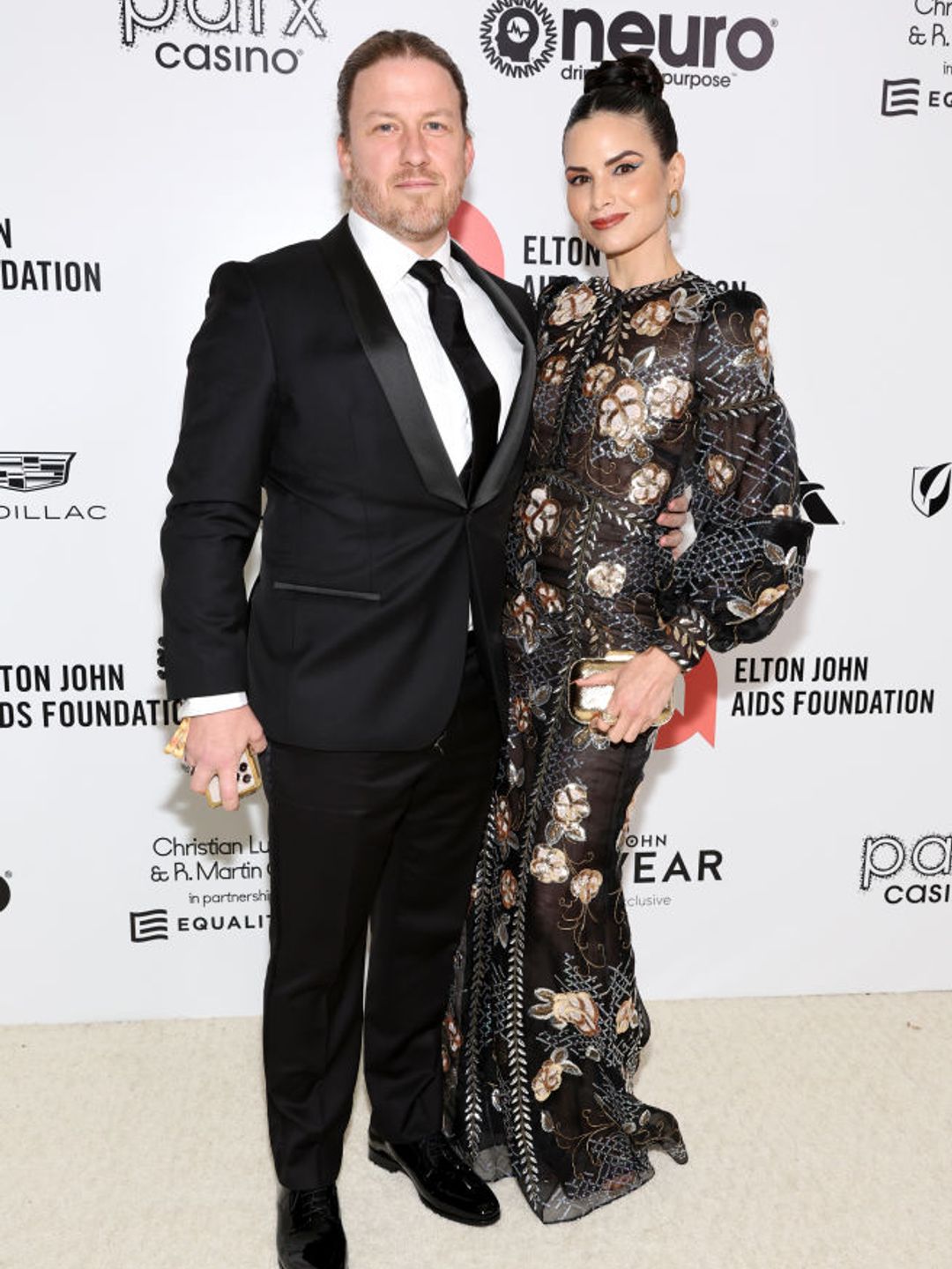 Keith Andreen and Katrina Law attend the Elton John AIDS Foundation's 30th Annual Academy Awards Viewing Party on March 27, 2022 