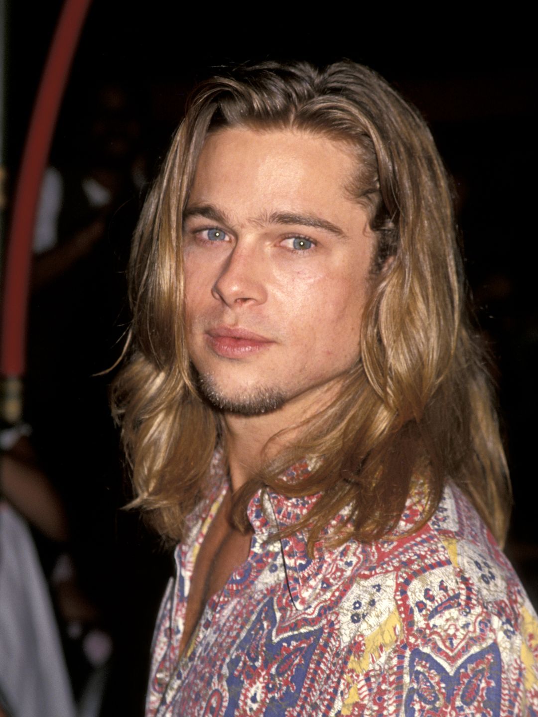 brad pitt with long hair