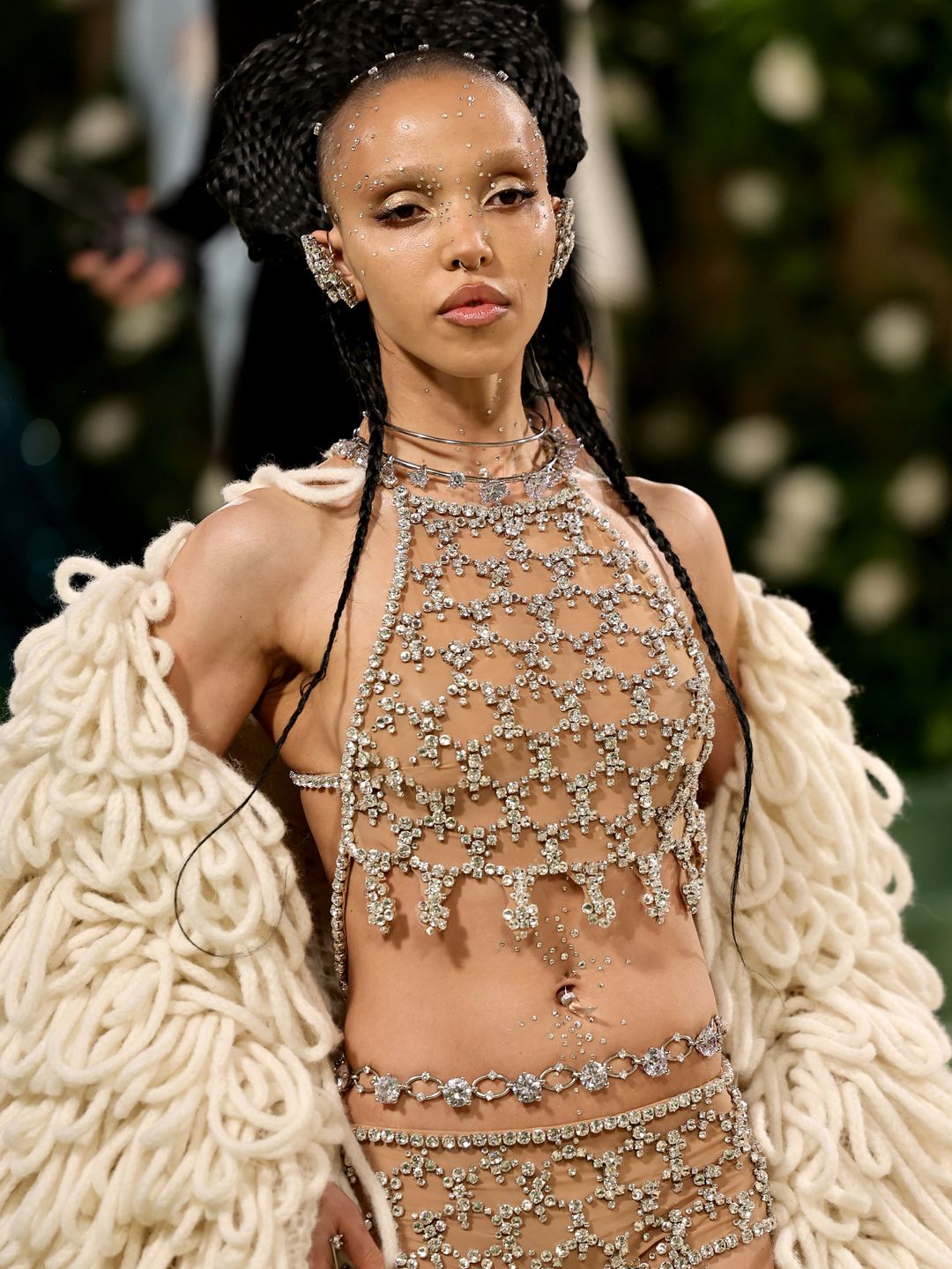 FKA Twigs attends The 2024 Met Gala Celebrating "Sleeping Beauties: Reawakening Fashion" at The Metropolitan Museum of Art on May 06, 2024 in New York City.  (Photo by Theo Wargo/GA/The Hollywood Reporter via Getty Images)