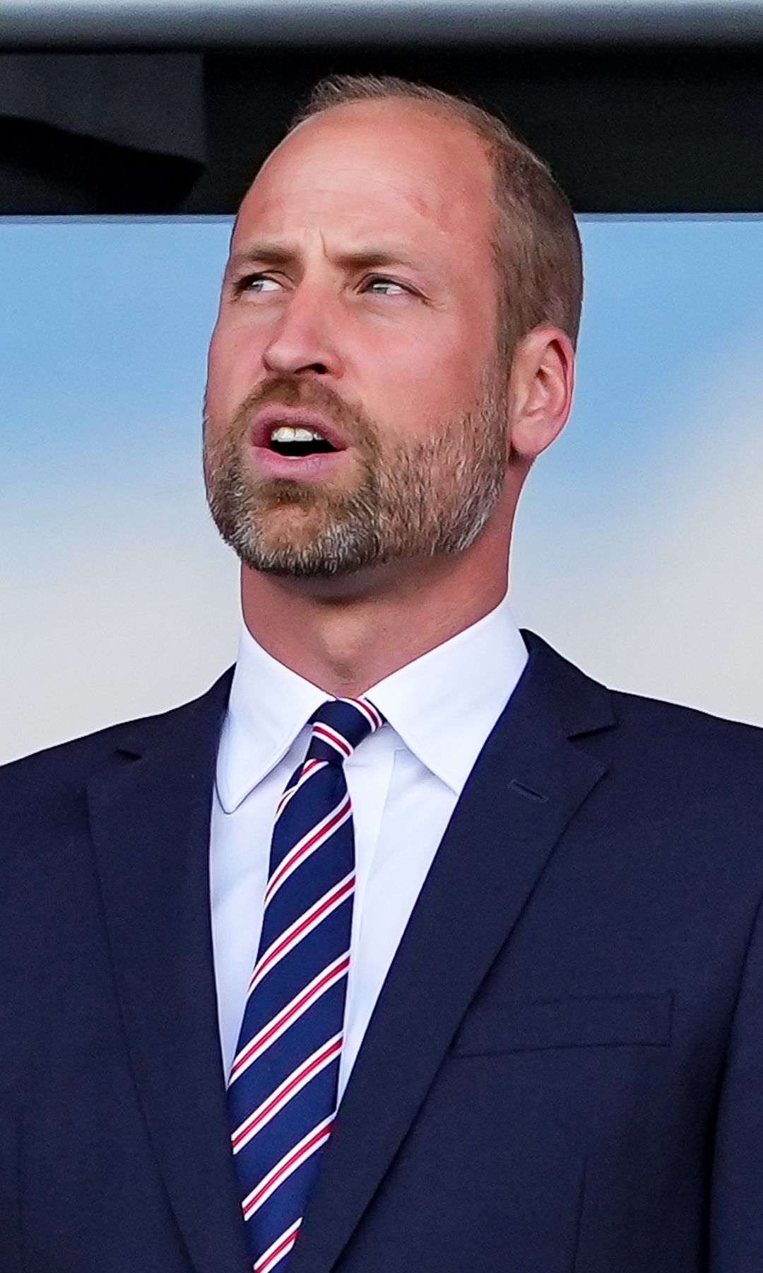 Prince William singing the national anthem