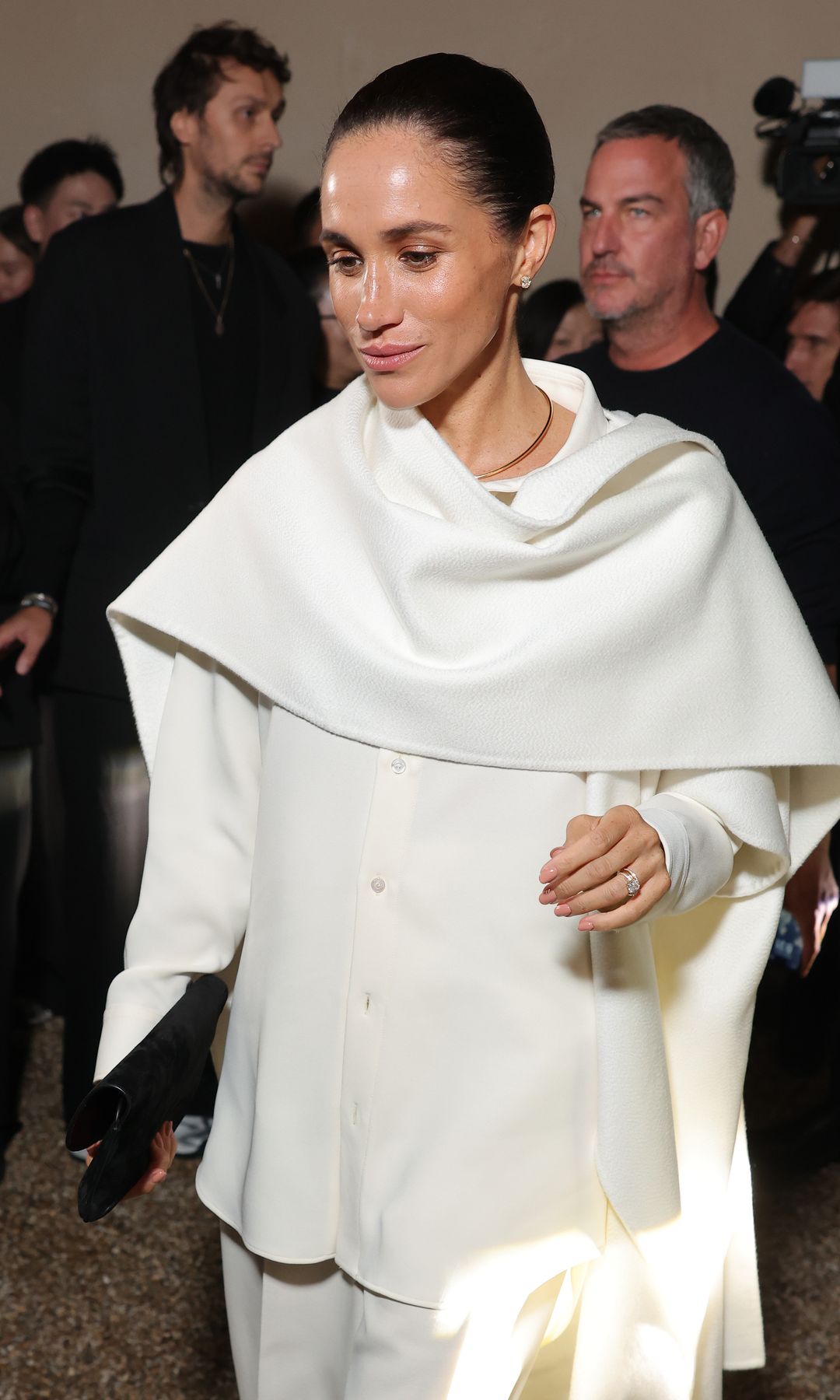 For the Balenciaga Womenswear Spring/Summer 26 show at Paris Fashion Week she created her own 'juicy' makeup look