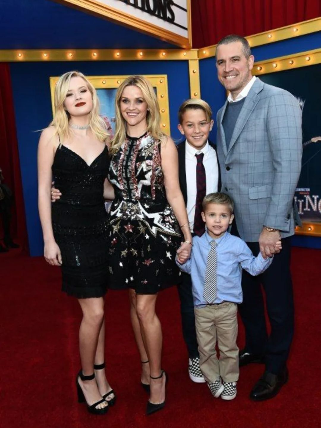 Reese with Jim Toth and their children