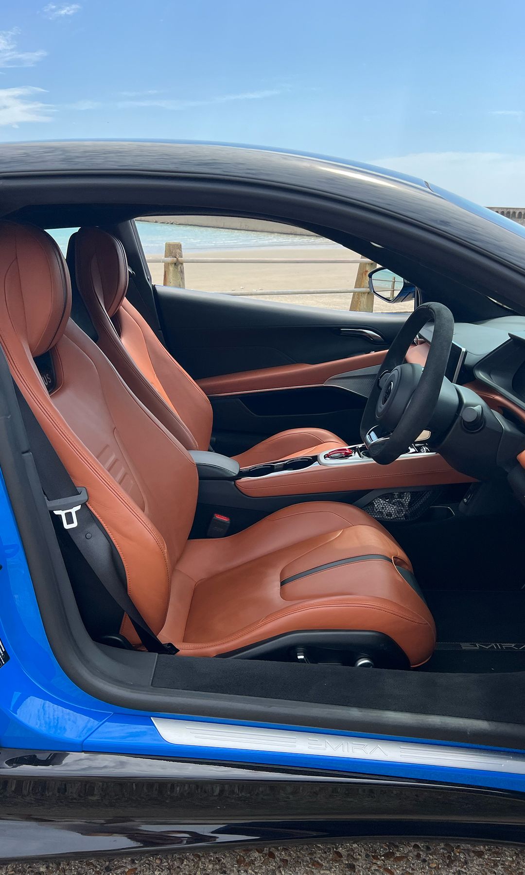 Lotus Emira beautiful Tan Nappa leather interior