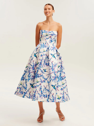 Model wearing Milla Bird & Flower Dress