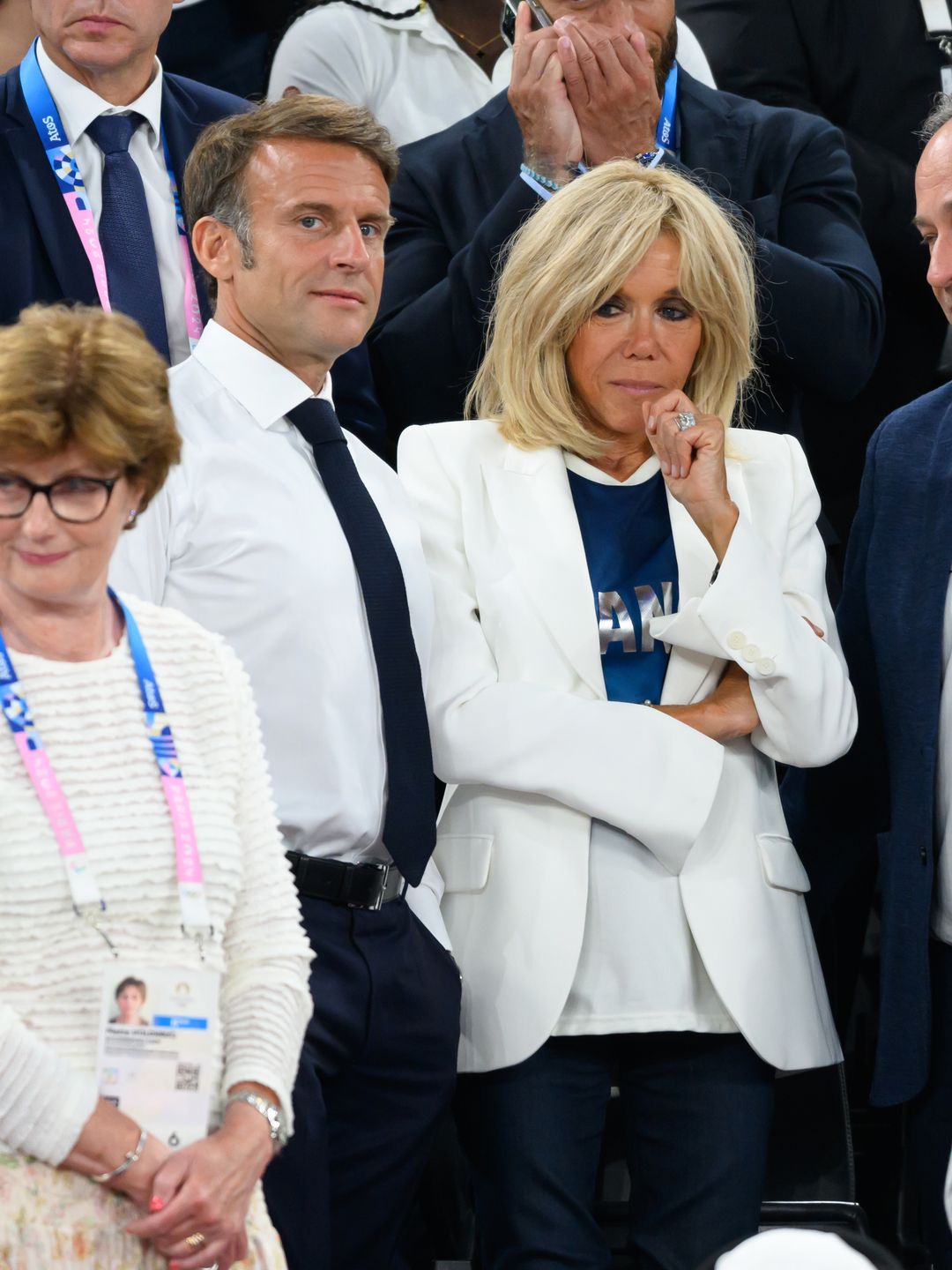 Brigitte attended the men's basketball Gold Medal game between Team France and Team United States a few days earlier