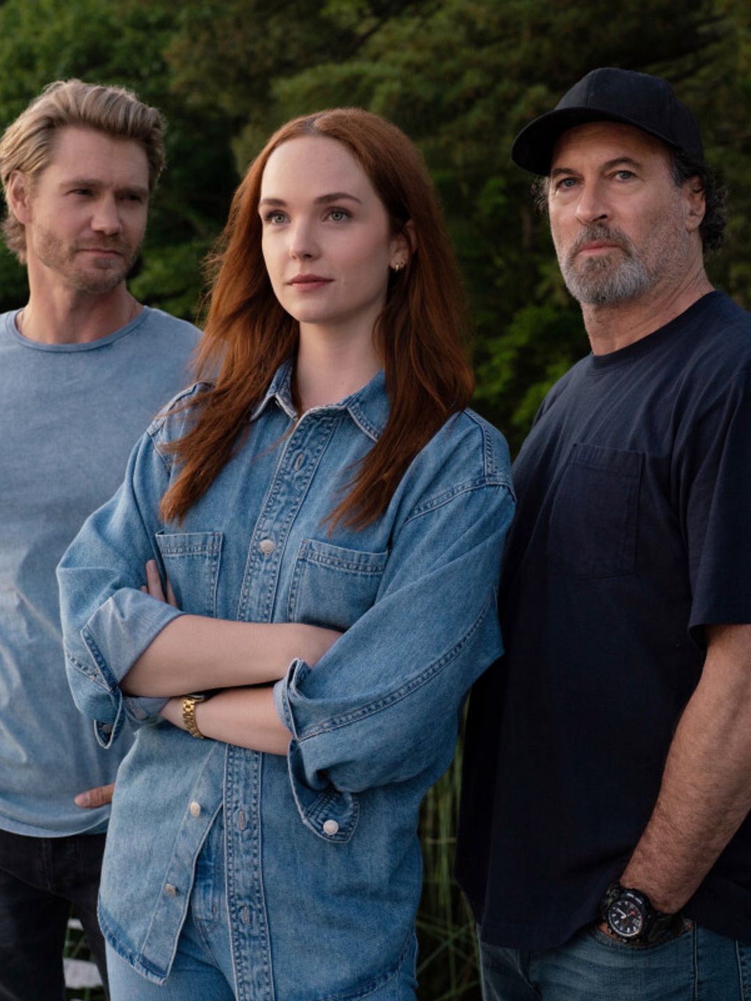 Chad Michael Murray as Cal Jones, Morgan as Maggie Sullivan and Scott Patterson as Harry Sullivan