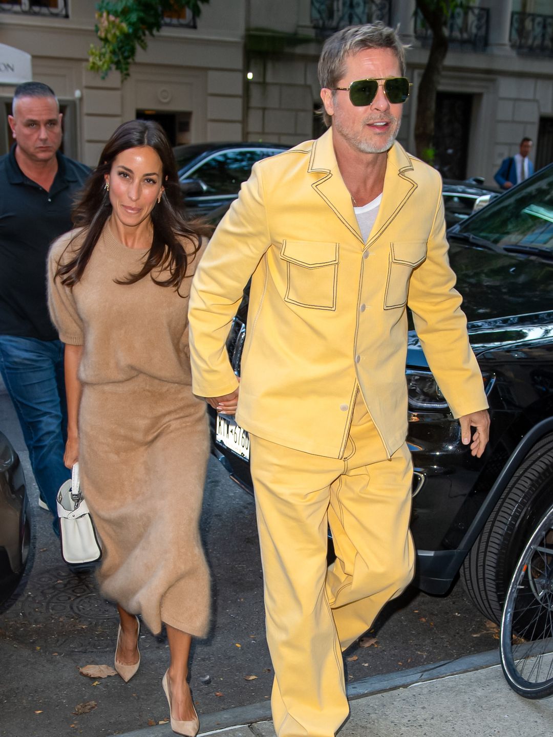 brad pitt in yellow flares