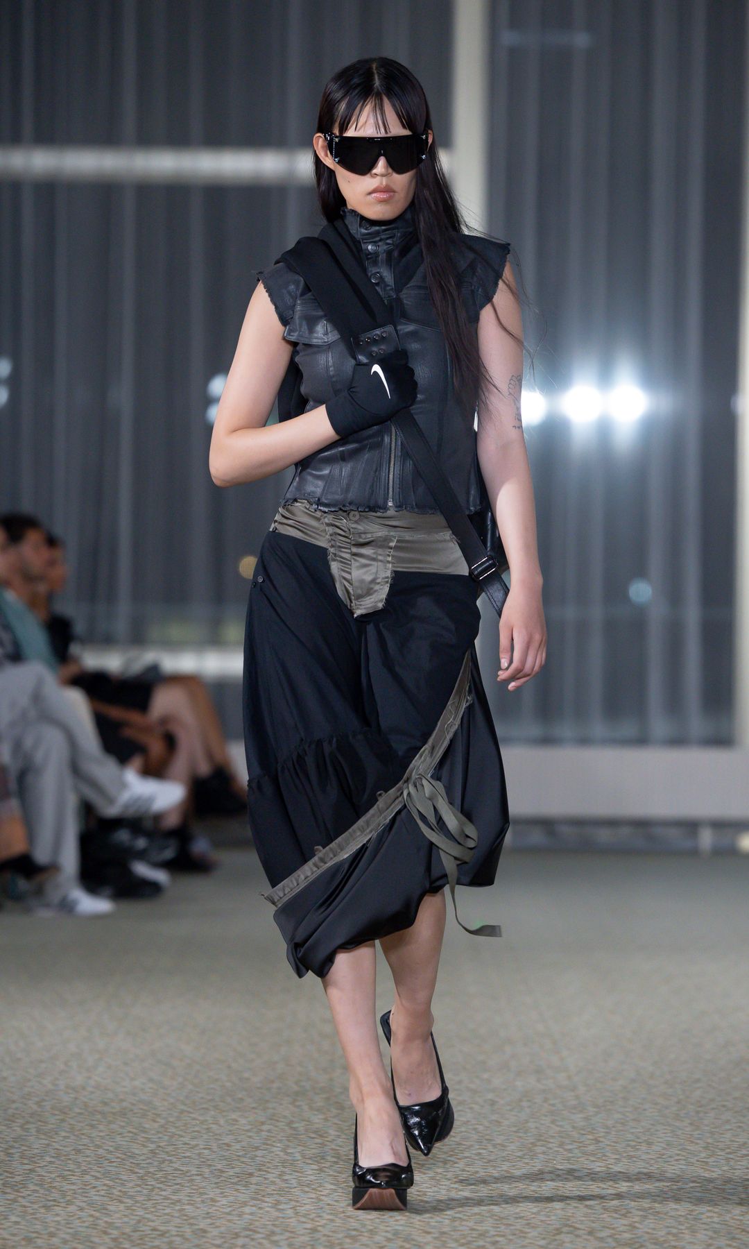 A model walks the runway at the Ottolinger Runway Show during Berlin Fashion Week SS26 at Messe Berlin
