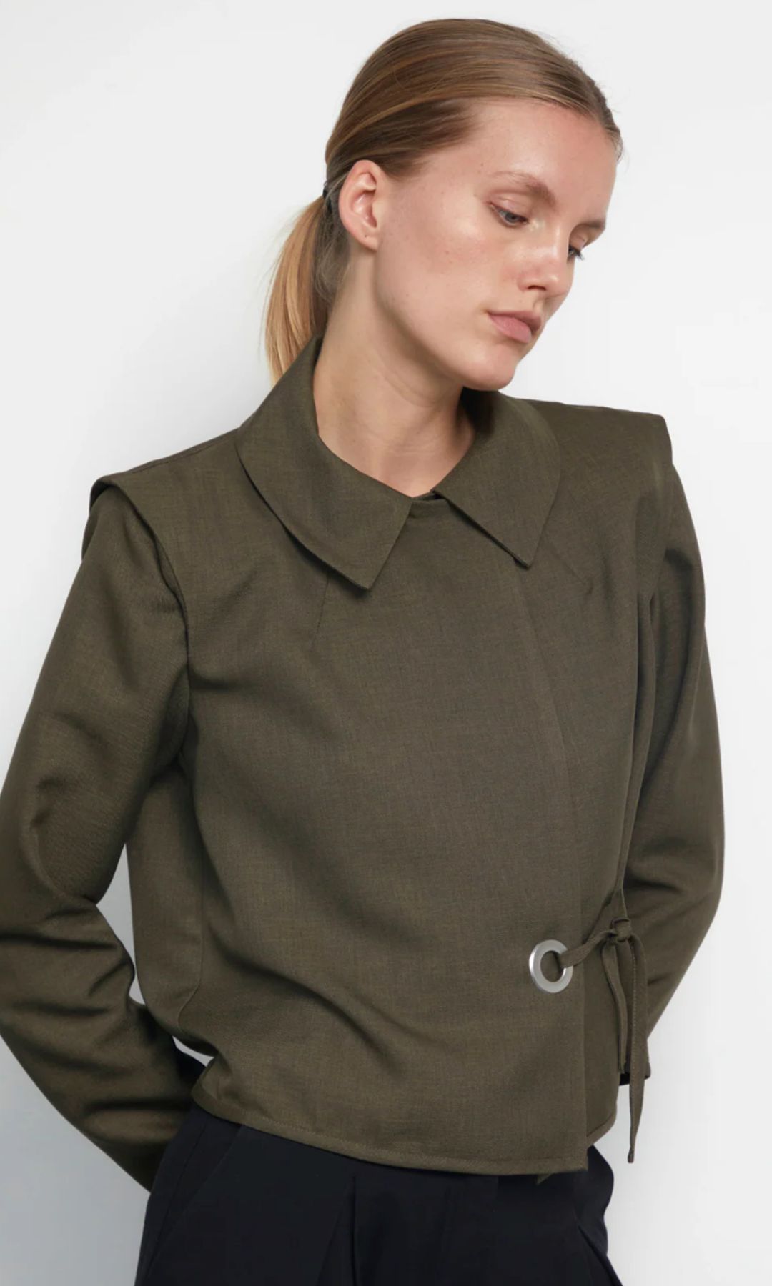 Model ecom shot wearing No Emotions Kate jacket