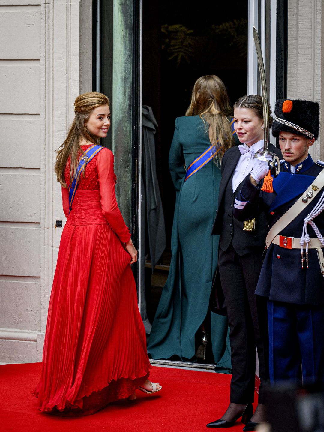 Princess Alexia of the Netherlands arrives at the Royal Theater for the celebration of Prinsjesdag in the Hague