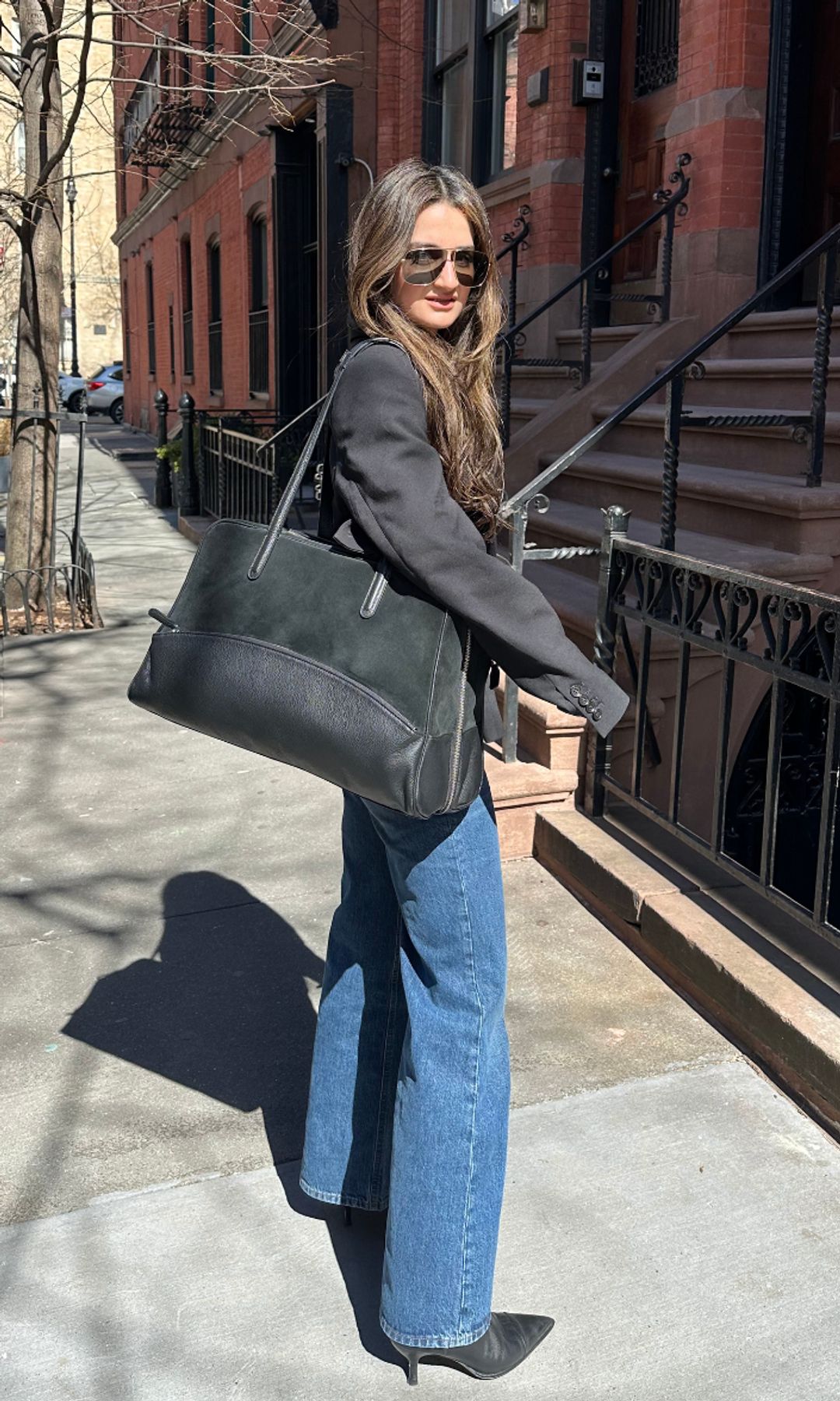 Persheng De Geer in jeans