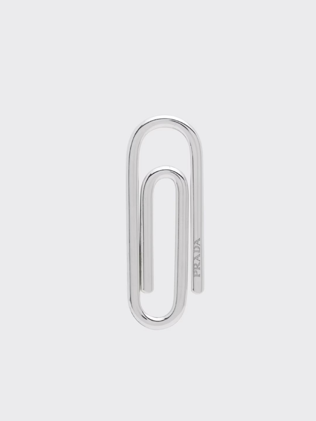 On the Prada website, they describe the item as a "Sleek money clip with engraved lettering logo"