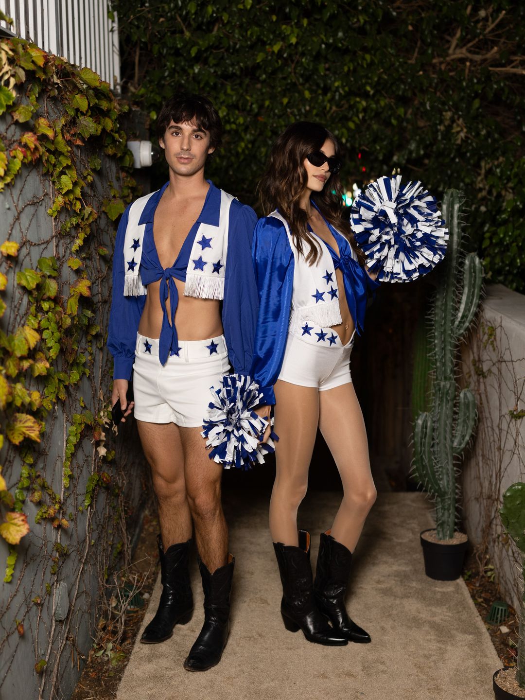 Kaia Gerber attends the Vas J. Morgan And Michael Braun's 2024 Halloween Party at Private Residence on October 31, 2024 in West Hollywood, California dressed as a country cheerleader for the night