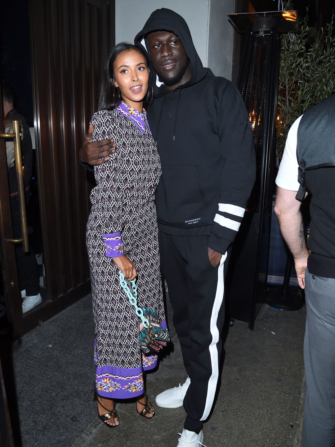Maya Jama and Stormzy at Jourdan Dunn's Missguided collection launch 2017 