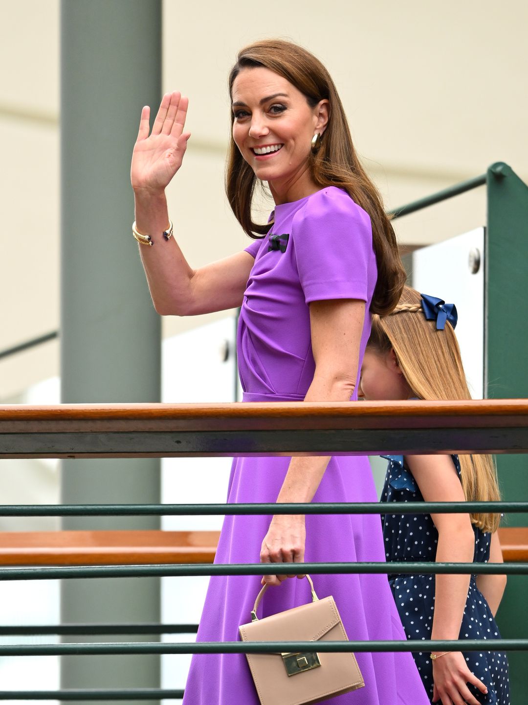 princess kate with princess charlotte at wimbledon